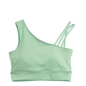 AddElm One-shoulder asymmetrical sport bra – Mint