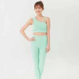 AddElm One-shoulder asymmetrical sport bra – Mint