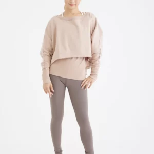 Aya Collaboration Beauty Seam Leggings – Greige